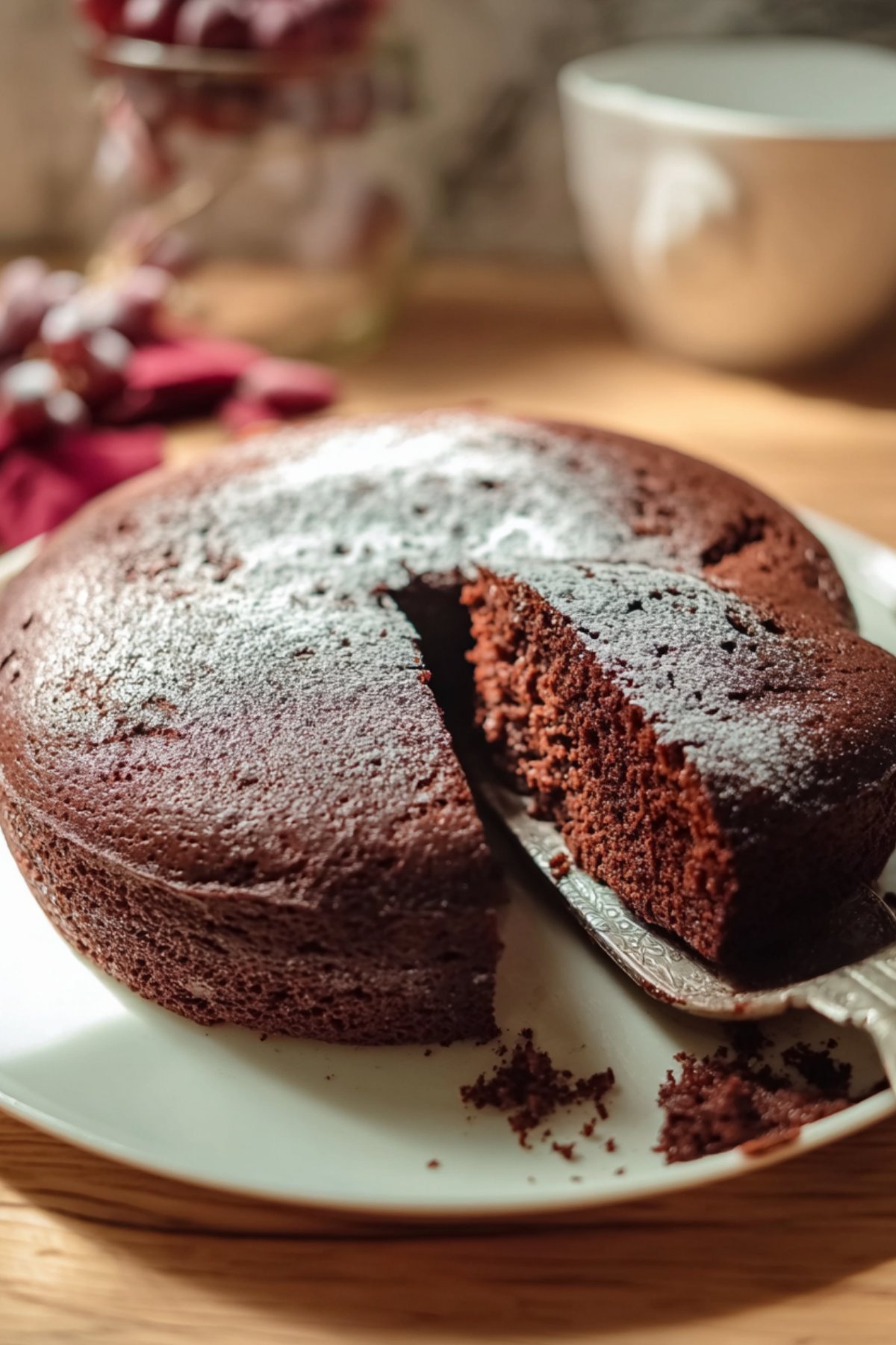 Gâteau au yaourt et cacao