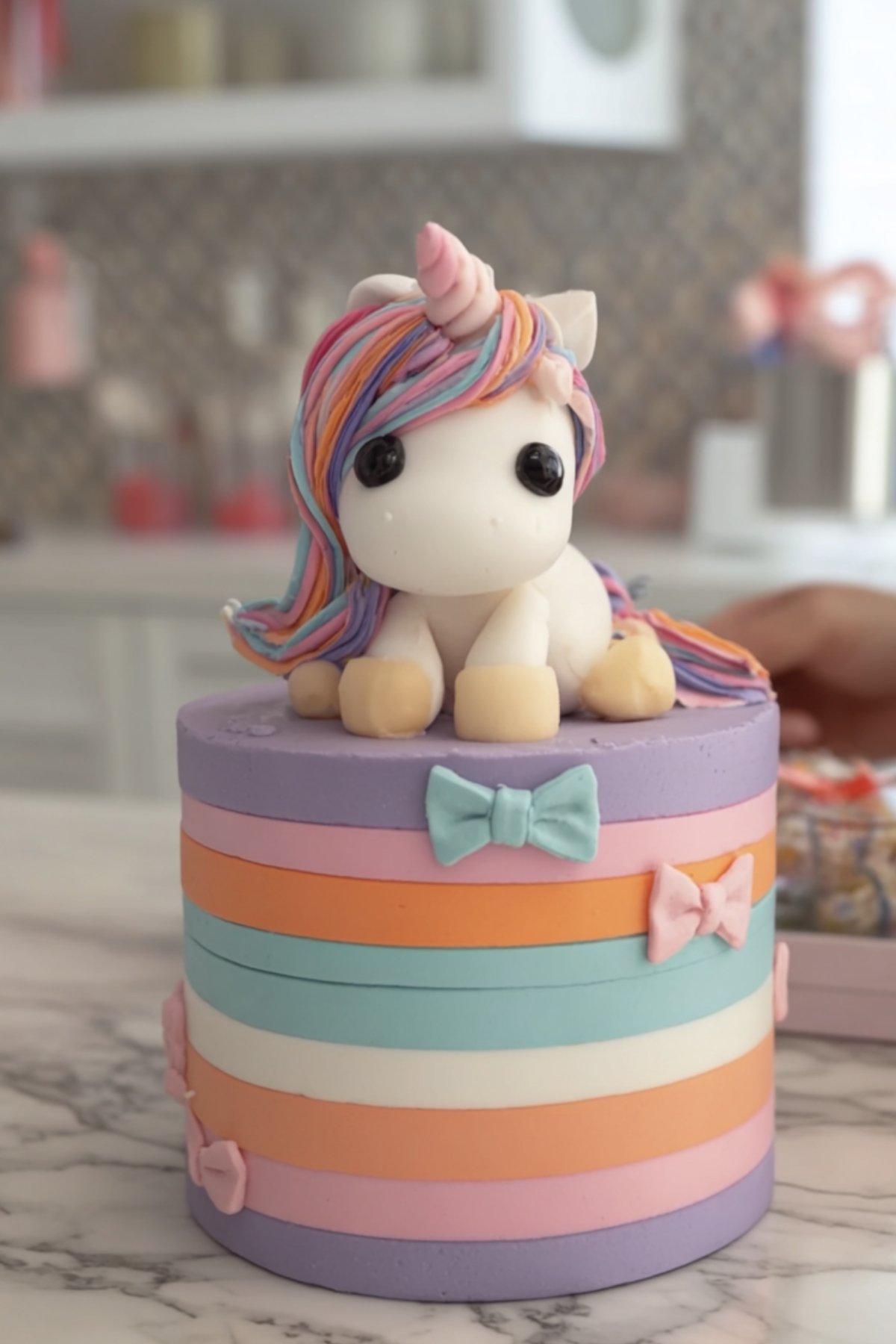 gâteau licorne facile sans pâte