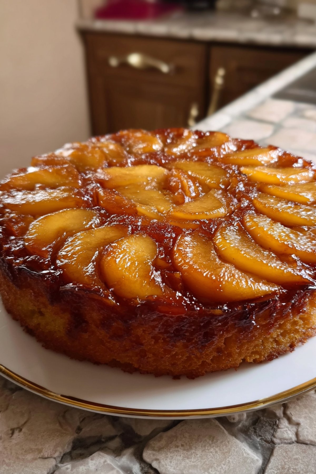 gâteau renversé aux pommes