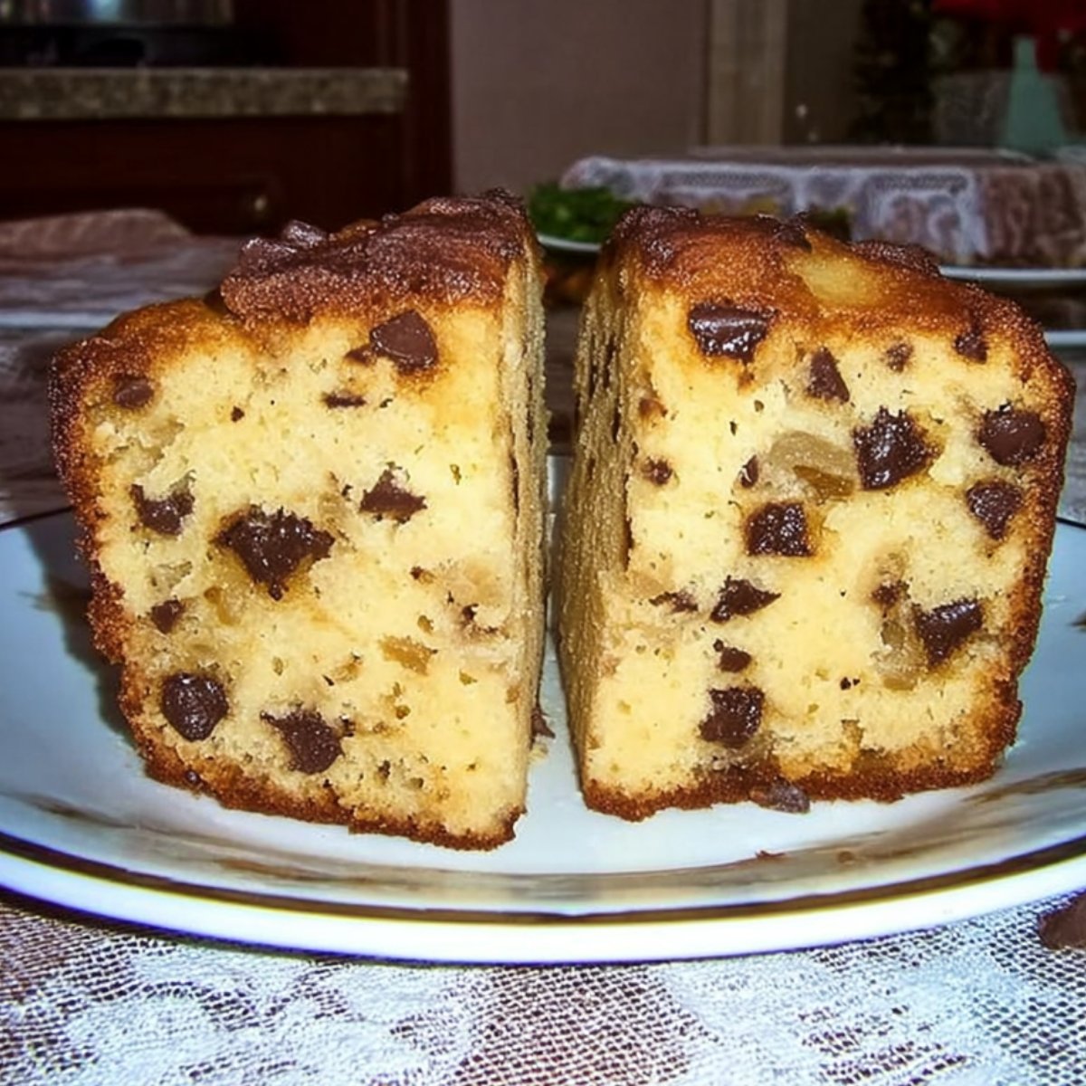 gâteau yaourt pomme chocolat moelleux