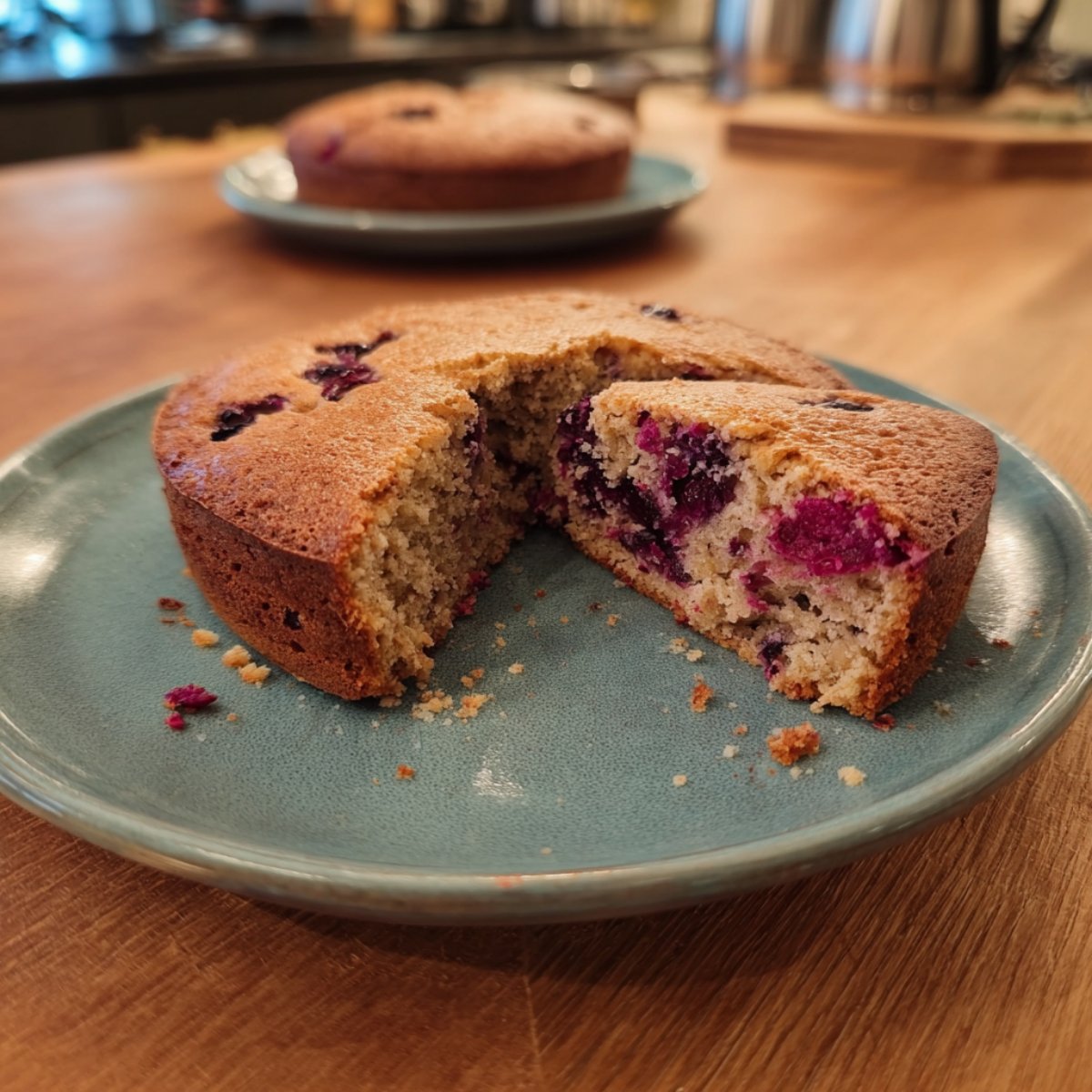 Gâteau petit déjeuner aux fruits rouges