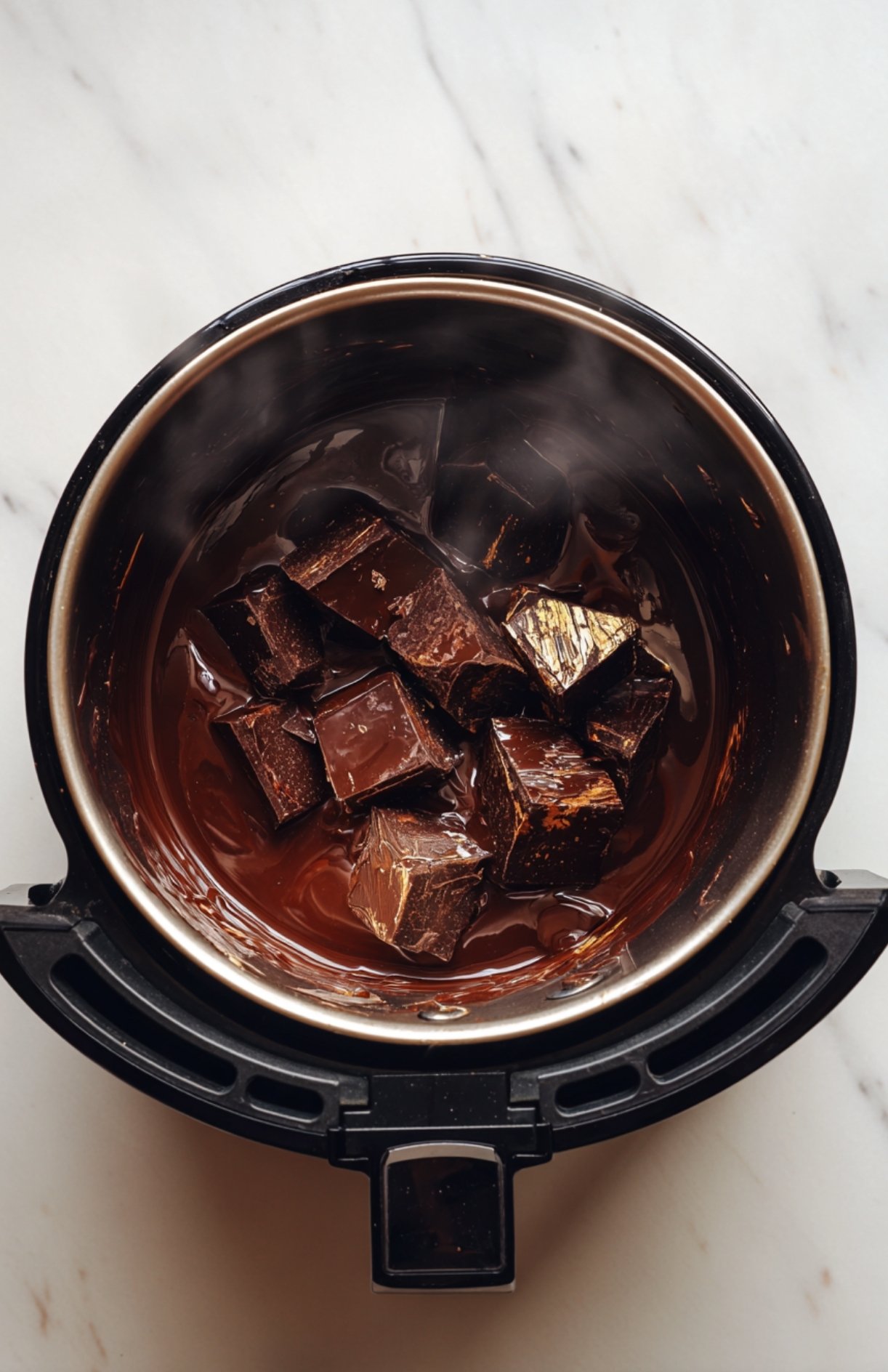Préparation farine sucre vanille sel pour gâteau chocolat air fryer étape ingrédients secs
