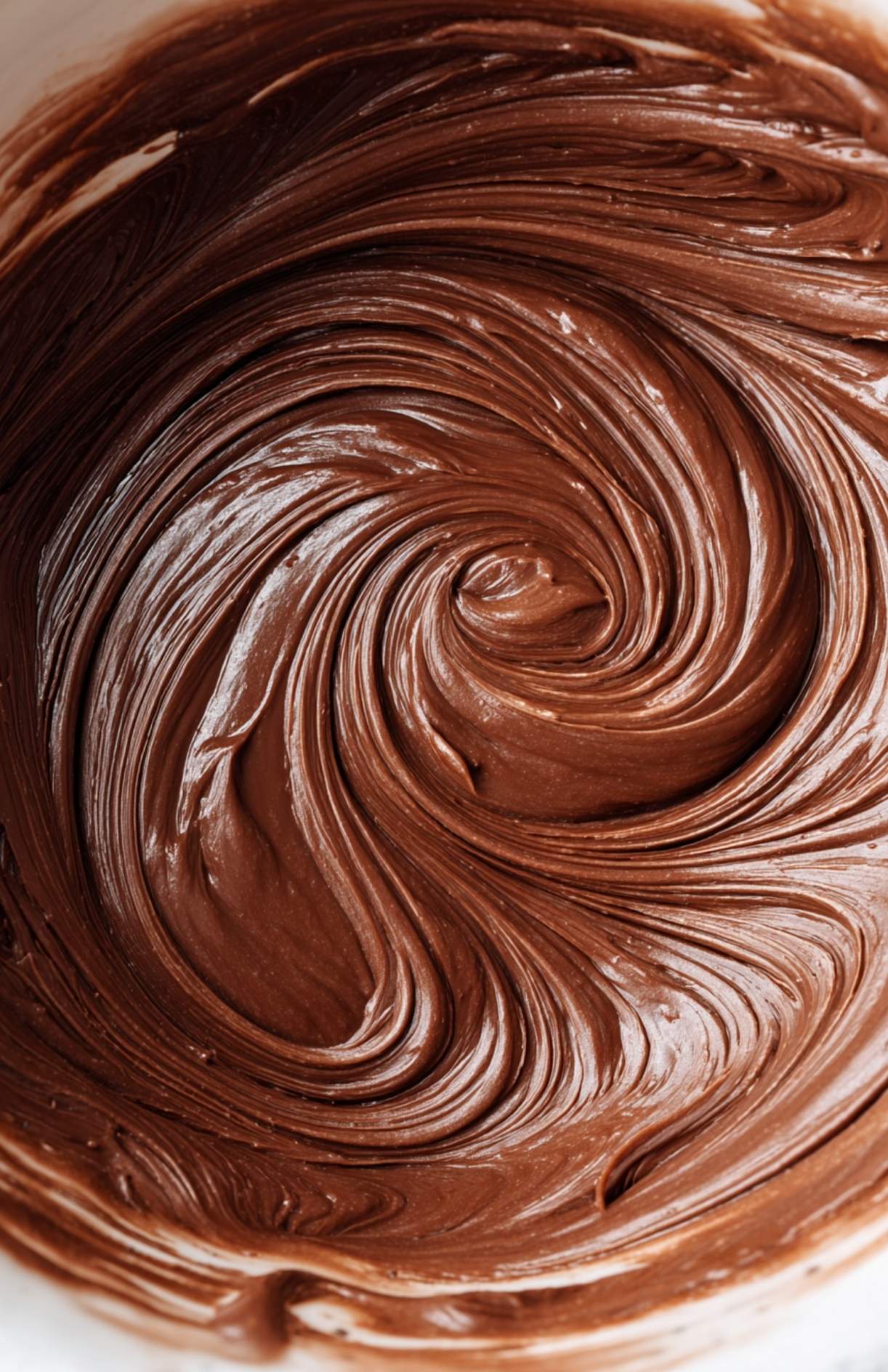 Cuisson du gâteau chocolat air fryer dans la cuve avec moule adapté