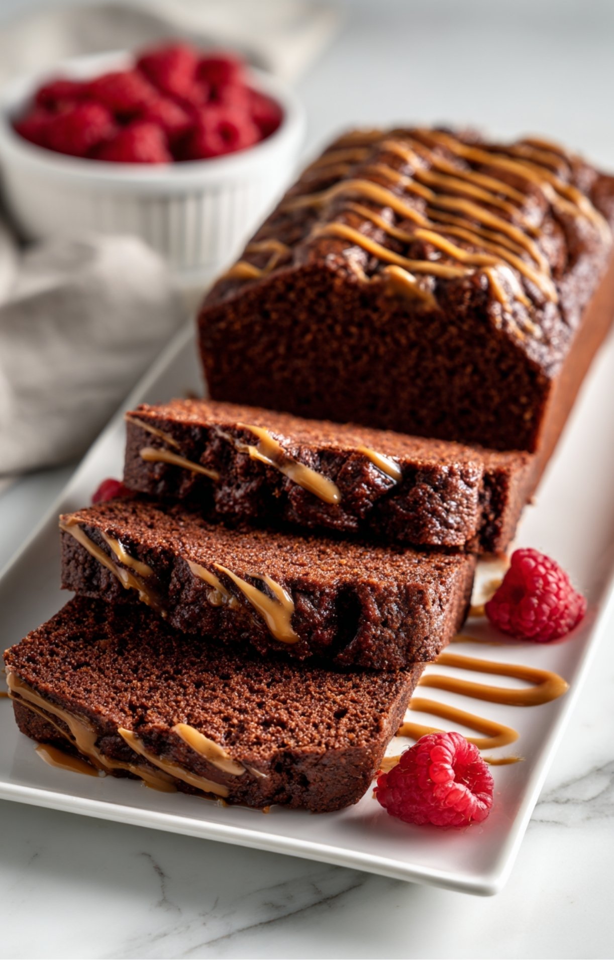 Cake au chocolat sans sucre sorti du four, encore chaud dans son moule, texture moelleuse et dorée.