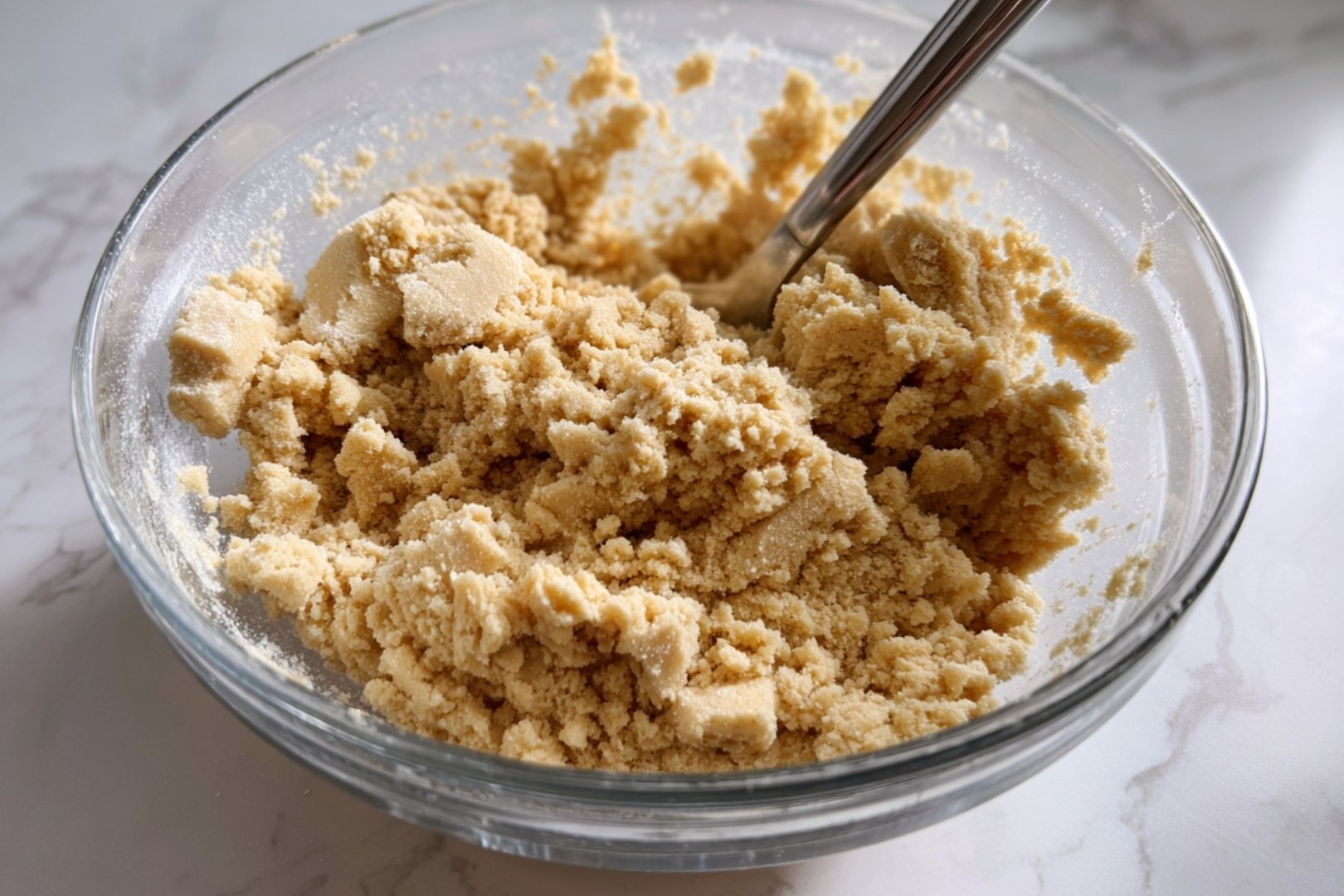 Préparation de la pâte sablée maison texture sablée