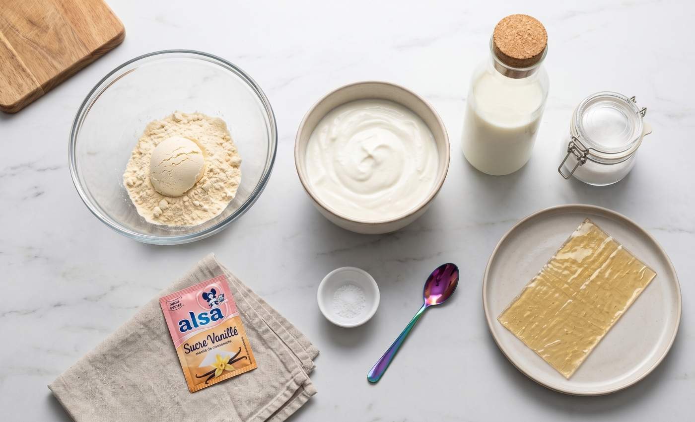 Ingrédients recette crème protéinée fromage blanc pour maigrir