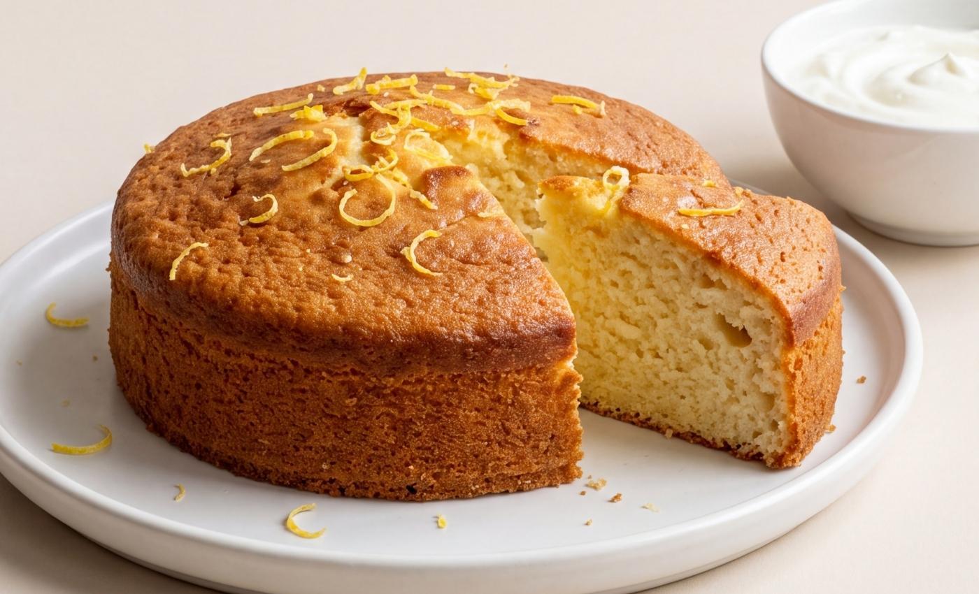 Gâteau au skyr moelleux sans four.