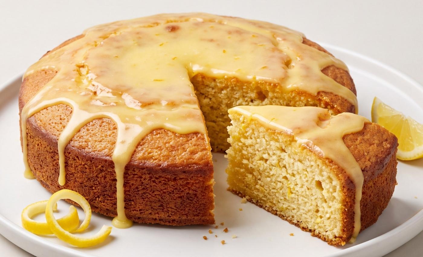 Gâteau au skyr citron healthy.