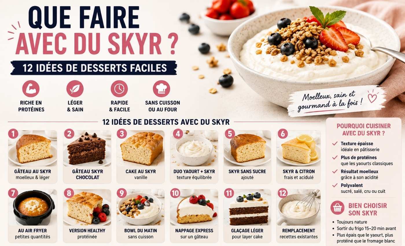 Skyr recipes info banner.