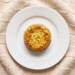Part de flan de courgettes fondant