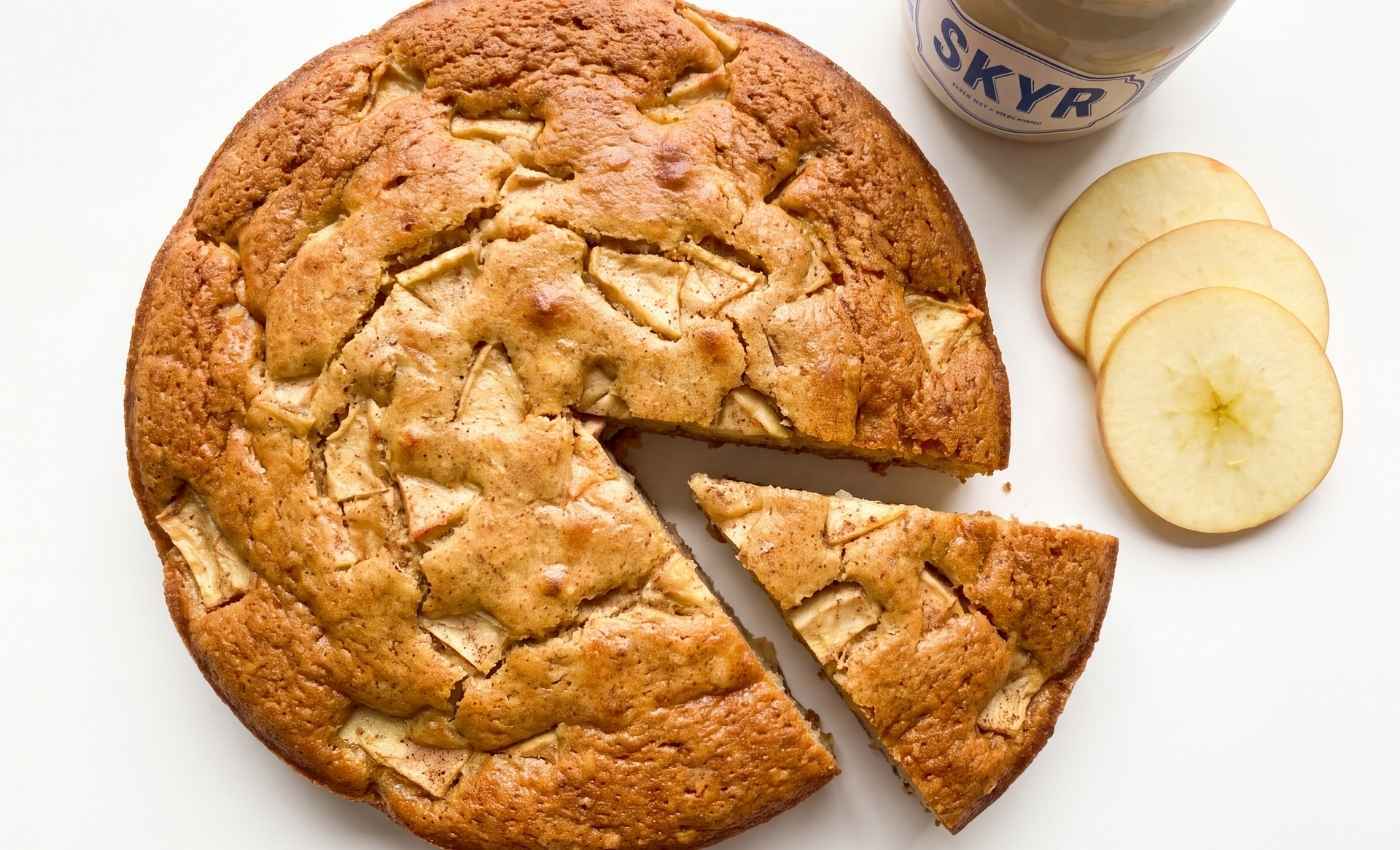 gâteau skyr pommes